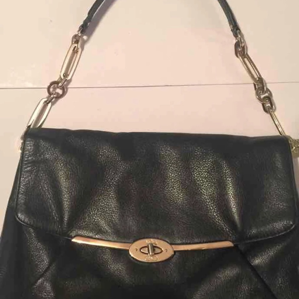 Coach Madison flap shoulder bag w chain